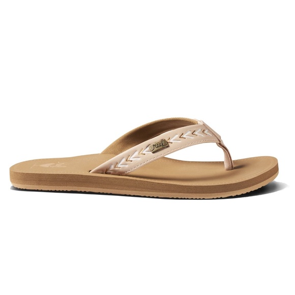 Reef Beachbreak Women's Summer Thong Flip Flop Beach Sandal NIB Sand/Beige - Picture 2 of 4